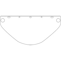 Dynamic Universal Fit Safety Visor, Polycarbonate, Clear Tint Brunswick Fyr & Safety