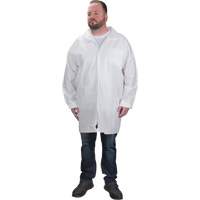 Protective Lab Coat, Microporous, White, 3X-Large SGW622 | Brunswick Fyr & Safety