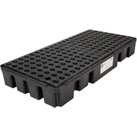 Palette de confinement des d&eacute;versements &agrave; profil bas Black Diamond, Capacit&eacute; de d&eacute;versement 25.5 gal. US, 49" x 24" x 6,5" Brunswick Fyr & Safety