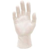 Synthetic Stretch Medical Examination Gloves, Large, Vinyl, 5-mil, Powder-Free, White, Class 2 Brunswick Fyr & Safety