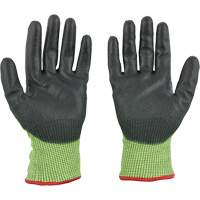 Gants &agrave; haute visibilit&eacute; enduits par trempage, Taille Petit, Calibre 15, Rev&ecirc;tement Polyur&eacute;thane, Enveloppe en Poly&eacute;thyl&egrave;ne, ASTM ANSI niveau A5 Brunswick Fyr & Safety