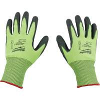 Gants &agrave; haute visibilit&eacute; enduits par trempage, Taille Petit, Calibre 15, Rev&ecirc;tement Polyur&eacute;thane, Enveloppe en Poly&eacute;thyl&egrave;ne, ASTM ANSI niveau A5 Brunswick Fyr & Safety