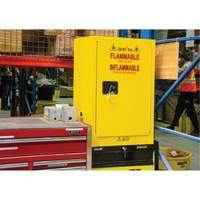 Flammable Aerosol Storage Cabinet, 12 gal., 1 Door, 23" W x 35" H x 18" D SGX675 | Brunswick Fyr & Safety
