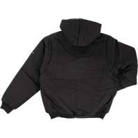 Blouson d'aviateur en toile lourde avec capuchon, Hommes, Moyen (grande taille), Noir Brunswick Fyr & Safety