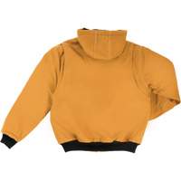 Blouson d'aviateur en toile lourde avec capuchon, Hommes, Petit, Brun Brunswick Fyr & Safety