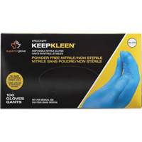 KeepKleen&reg; Disposable Glove, Small, Nitrile, 2.8-mil, Powder-Free, Blue Brunswick Fyr & Safety