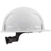 Casque de s&eacute;curit&eacute; &agrave; bordure avant, R&eacute;pond aux normes CSA type 1, Suspension Rochet, Ventil&eacute; Brunswick Fyr & Safety