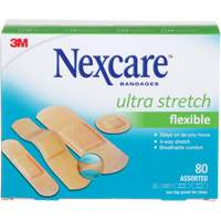 Nexcare™ Ultra Stretch Bandages, Assorted, Plastic, Non-Sterile SGZ367 | Brunswick Fyr & Safety