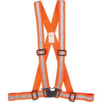 Traffic Harness, High Visibility Orange, Silver Reflective Colour, 3X-Large SGZ626 | Brunswick Fyr & Safety