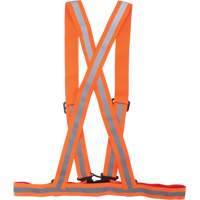 Traffic Harness, High Visibility Orange, Silver Reflective Colour, 3X-Large SGZ626 | Brunswick Fyr & Safety