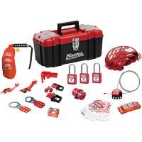 Standard Lockout Kit with Zenex Thermoplastic Locks, Electrical/Valve Kit, 27 Components Brunswick Fyr & Safety