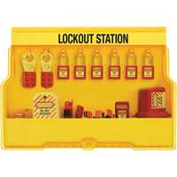 Premier Electrical Lockout Station, Thermoplastic Padlocks, 16 Padlock Capacity, Padlocks Included Brunswick Fyr & Safety