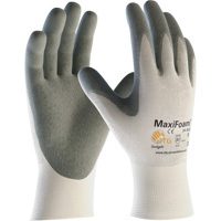 ATG MaxiFoam&reg; Premium Seamless Knit Gloves, Large, Nitrile Coating, 15 Gauge, Nylon Shell Brunswick Fyr & Safety