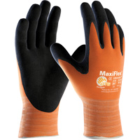 ATG MaxiFlex&reg; Ultimate High Visibility Seamless Gloves, Large, Nitrile Coating, 15 Gauge, Lycra&reg;/Nylon Shell Brunswick Fyr & Safety