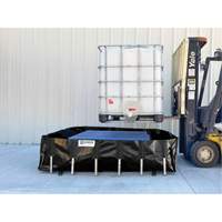 Ultra-IBC Berm&reg; Spill Berm, 400 US gal. Capacity, 6' W x 6' L x 18" H, L-Bracket Brunswick Fyr & Safety
