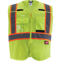 Flagman Safety Vest, High Visibility Lime-Yellow, Medium/Small Brunswick Fyr & Safety