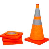 Collapsible Traffic Cone, 28" H, Orange SHA820 | Brunswick Fyr & Safety