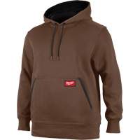 Midweight Pullover Hoodie, Men's, Small, Brown Brunswick Fyr & Safety
