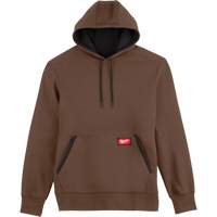 Midweight Pullover Hoodie, Men's, Small, Brown Brunswick Fyr & Safety