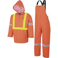 Element FR™ FR 3-Piece Safety Rain Suit, PVC, Small, High-Visibility Orange SHB254 | Brunswick Fyr & Safety
