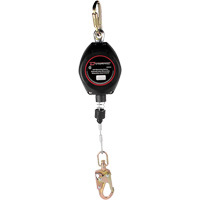 Dynamic Self-Retracting Lifeline, 20', Galvanized Steel, Swivel Brunswick Fyr & Safety