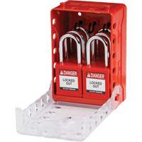 Ultra Compact Group Lockout Box with Nylon Safety Lockout Padlocks, Red Brunswick Fyr & Safety