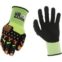 Speedknit™ M-Pact<sup>®</sup> Hi-Viz Thermal Gloves, 7, Nitrile Palm, Knit Wrist Cuff SHB742 | Brunswick Fyr & Safety