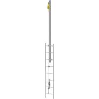 Ensemble de câbles de sécurité pour échelle verticale Latchways<sup>MD</sup> avec avec potence de rallonge pour échelle verticale SRL, Acier inoxydable SHC056 | Brunswick Fyr & Safety