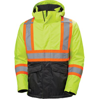 Veste d'hiver Alta, Polyester, Noir/Jaune lime haute visibilit&eacute;, Petit Brunswick Fyr & Safety