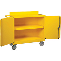 Spill Control Center Cart, 18" L x 38.375" W x 36" H Brunswick Fyr & Safety