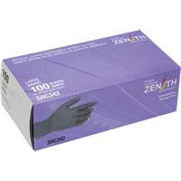 Medical Grade Disposable Gloves, Large, Nitrile, 6-mil, Powder-Free, Black, Class 2 Brunswick Fyr & Safety