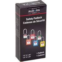 Lock for Lockouts, Safety Padlock, Keyed Different, Thermoplastic, 1-1/2" Width Brunswick Fyr & Safety
