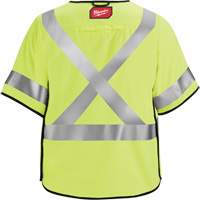 Breakaway Mesh Safety Vest, Black/High Visibility Lime-Yellow, Medium/Small Brunswick Fyr & Safety
