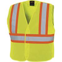 598P Tear-Away Mesh Safety Vest, High Visibility Lime-Yellow, Medium/Small, Polyester Brunswick Fyr & Safety