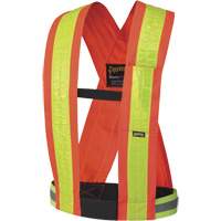 5593 Safety Sash, High Visibility Orange, Yellow Reflective Colour, One Size Brunswick Fyr & Safety