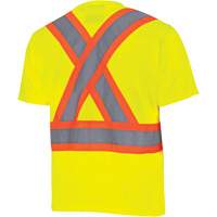 6991 Chandail de s&eacute;curit&eacute; en il-de-perdrix, Polyester, 3T-Grand, Jaune lime haute visibilit&eacute; Brunswick Fyr & Safety