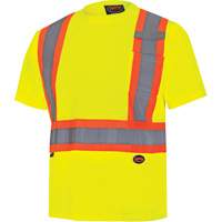 6991 Chandail de s&eacute;curit&eacute; en il-de-perdrix, Polyester, 3T-Grand, Jaune lime haute visibilit&eacute; Brunswick Fyr & Safety