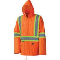 5598 Lightweight Waterproof Rain Suit, Polyester/PVC, Small, High Visibility Orange Brunswick Fyr & Safety