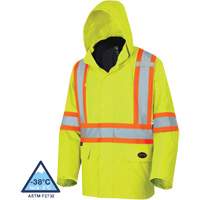 5633 The Rock 3-in-1 Parka, High Visibility Lime-Yellow, X-Small Brunswick Fyr & Safety
