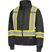 5017 Manteau matelass&eacute; pour cong&eacute;lateur, Polyester, Noir, T-petit Brunswick Fyr & Safety