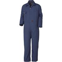515 Coveralls with Brass Zipper, Men's, Navy Blue, Size 36 Brunswick Fyr & Safety