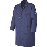 Flame-Gard<sup>®</sup> FR/Arc Rated Anti-Static Shop Coat, Cotton, Size Small, Navy Blue SHD986 | Brunswick Fyr & Safety