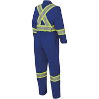 7706 Combinaison ignifuge FR-Tech avec fermetures &agrave; glissi&egrave;re aux jambes, Taille 36, Bleu royal, 9,7 cal/cm² Brunswick Fyr & Safety