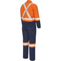 7702BB Combinaison de s&eacute;curit&eacute; FR-Tech 2 tons, Taille 36, Bleu marin/Orange, 10 cal/cm² Brunswick Fyr & Safety