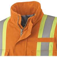 5533 Flame-Resistant Safety Parka, Small, High Visibility Orange, 58 cal/cm² Brunswick Fyr & Safety