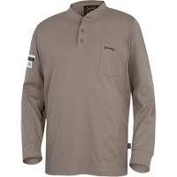 331 Chandail Henley en tricot interlock ignifuge, Petit, Beige Brunswick Fyr & Safety