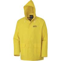 Rain Jacket, Polyester/PVC, Small, Yellow SHE390 | Brunswick Fyr & Safety