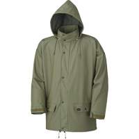 Stretch Rain Jacket, Polyurethane, X-Small, Green SHE402 | Brunswick Fyr & Safety