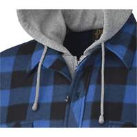 415SS Quilted Hooded Shirt, Men's, Small, Multi-Colour Brunswick Fyr & Safety