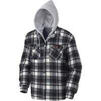415BG Quilted Hooded Shirt, Men's, X-Small, Multi-Colour Brunswick Fyr & Safety